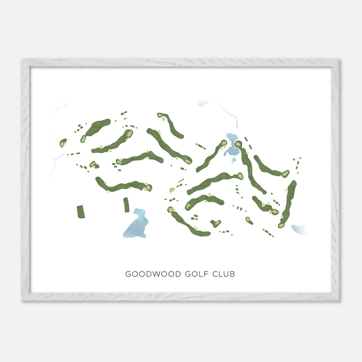 Print of Goodwood Golf Club Modern Map