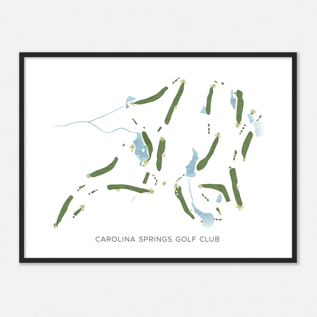 Print of Carolina Springs Golf Club Modern Map