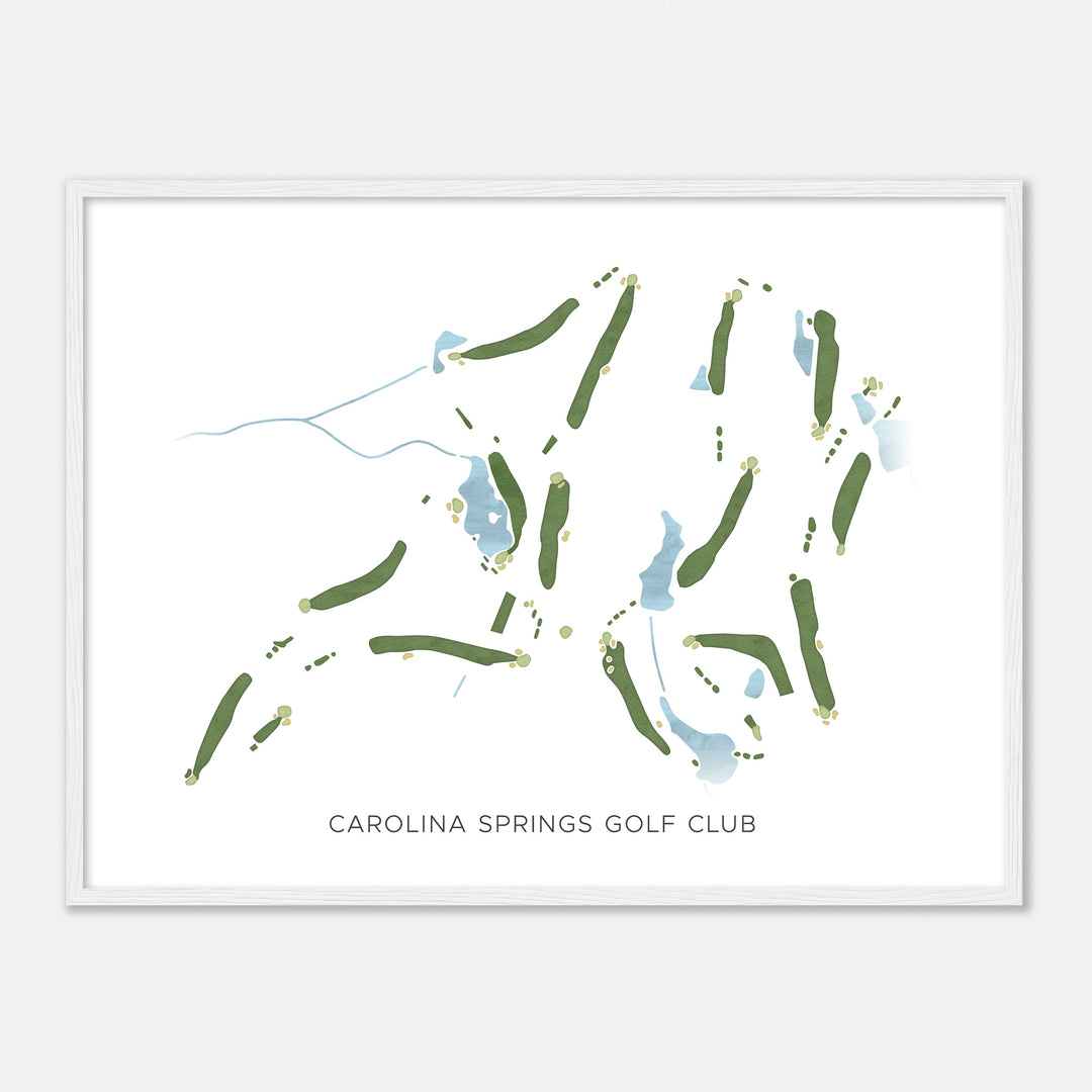 Print of Carolina Springs Golf Club Modern Map
