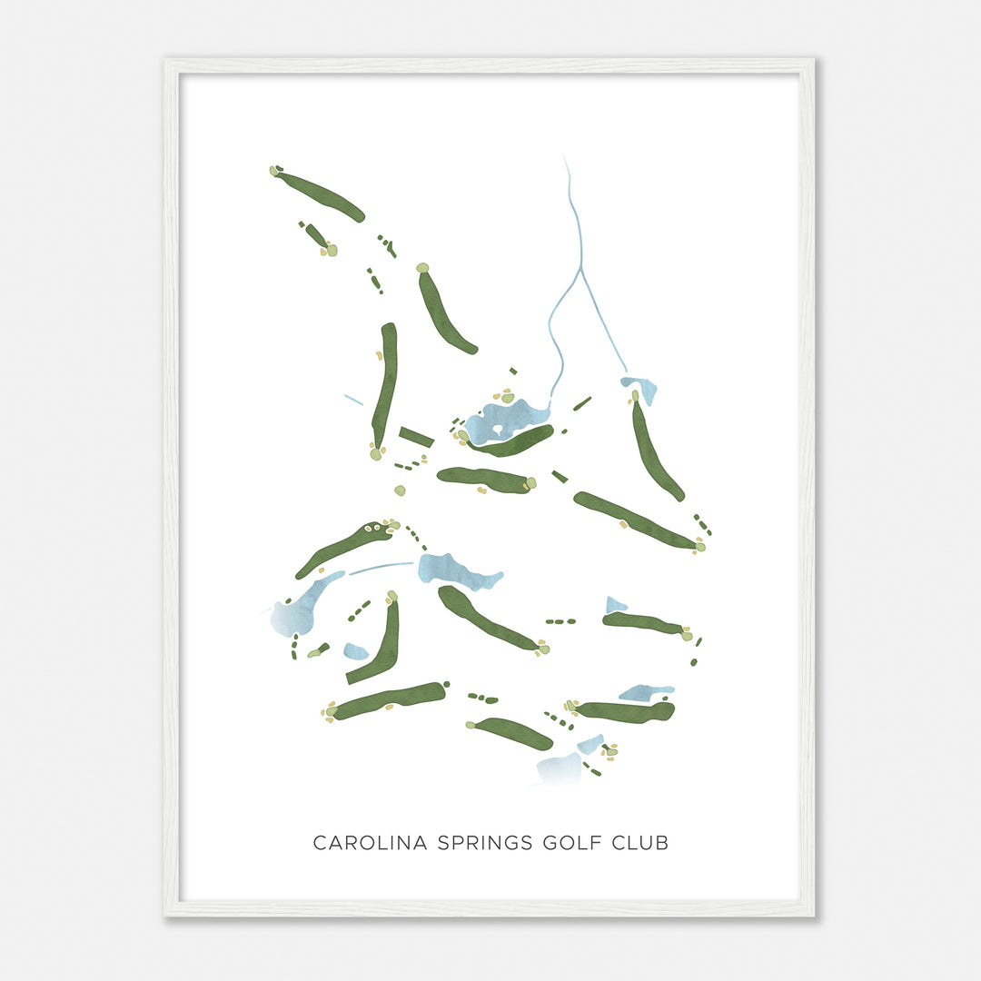 Print of Carolina Springs Golf Club Modern Map