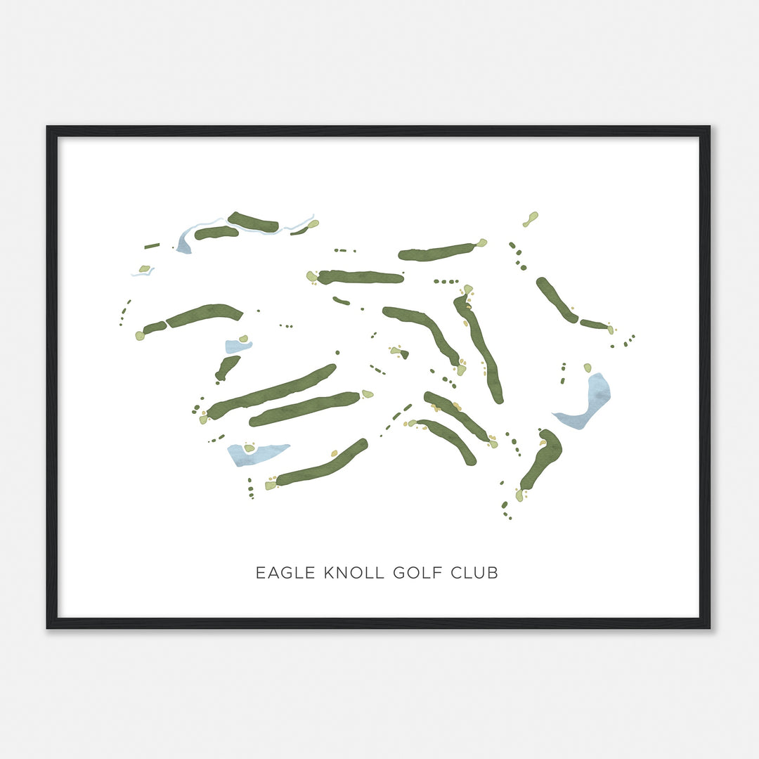 Print of Eagle Knoll Golf Club Modern Map