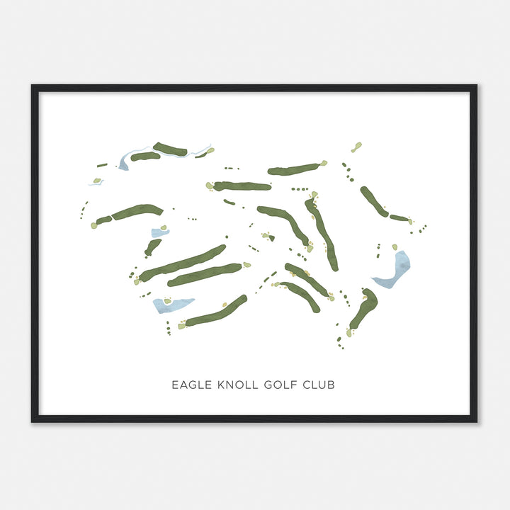 Print of Eagle Knoll Golf Club Modern Map