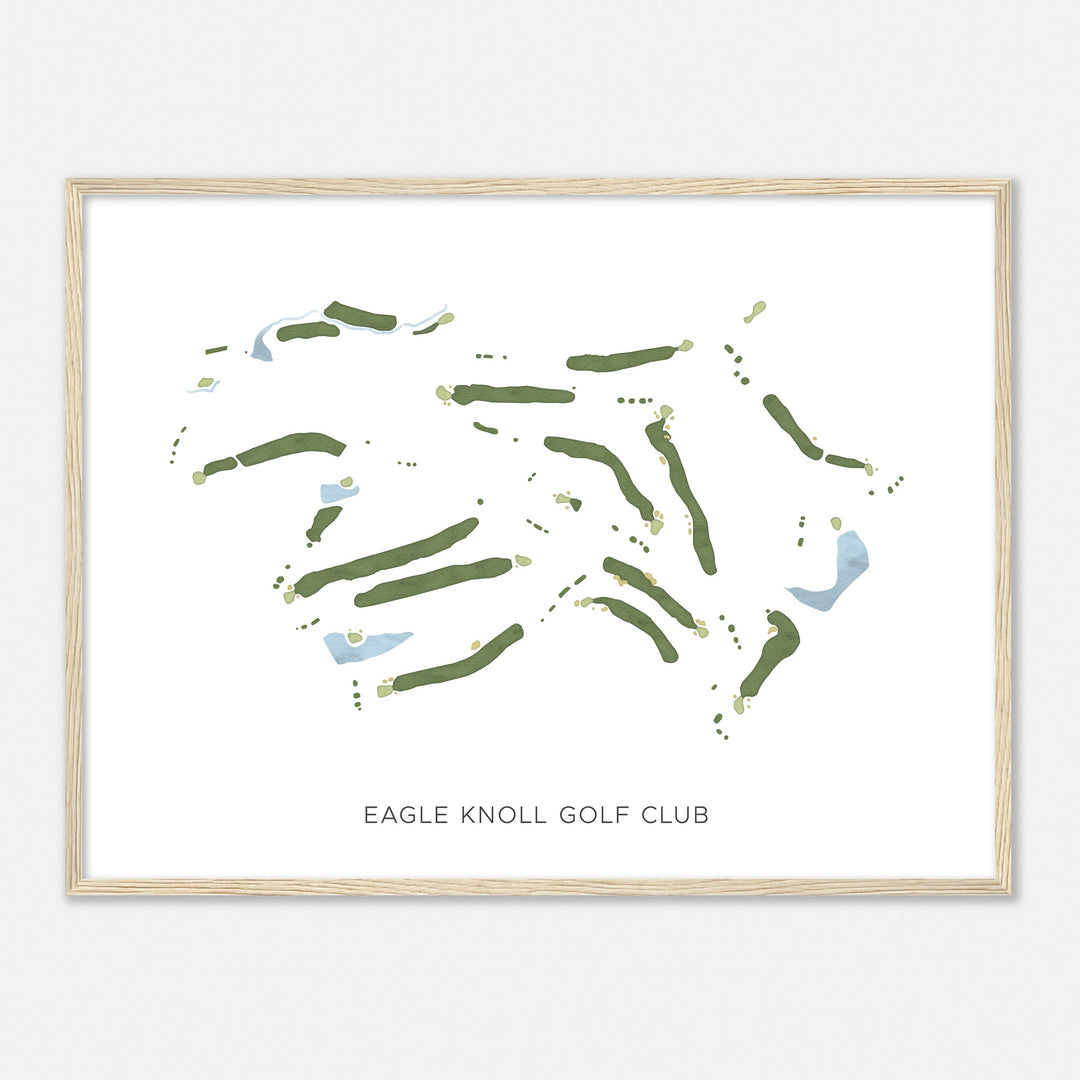 Print of Eagle Knoll Golf Club Modern Map