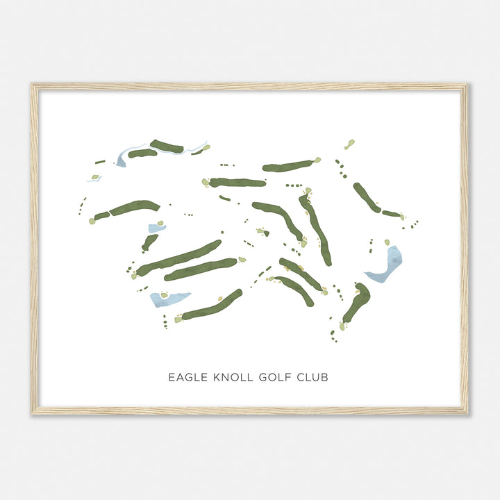 Print of Eagle Knoll Golf Club Modern Map