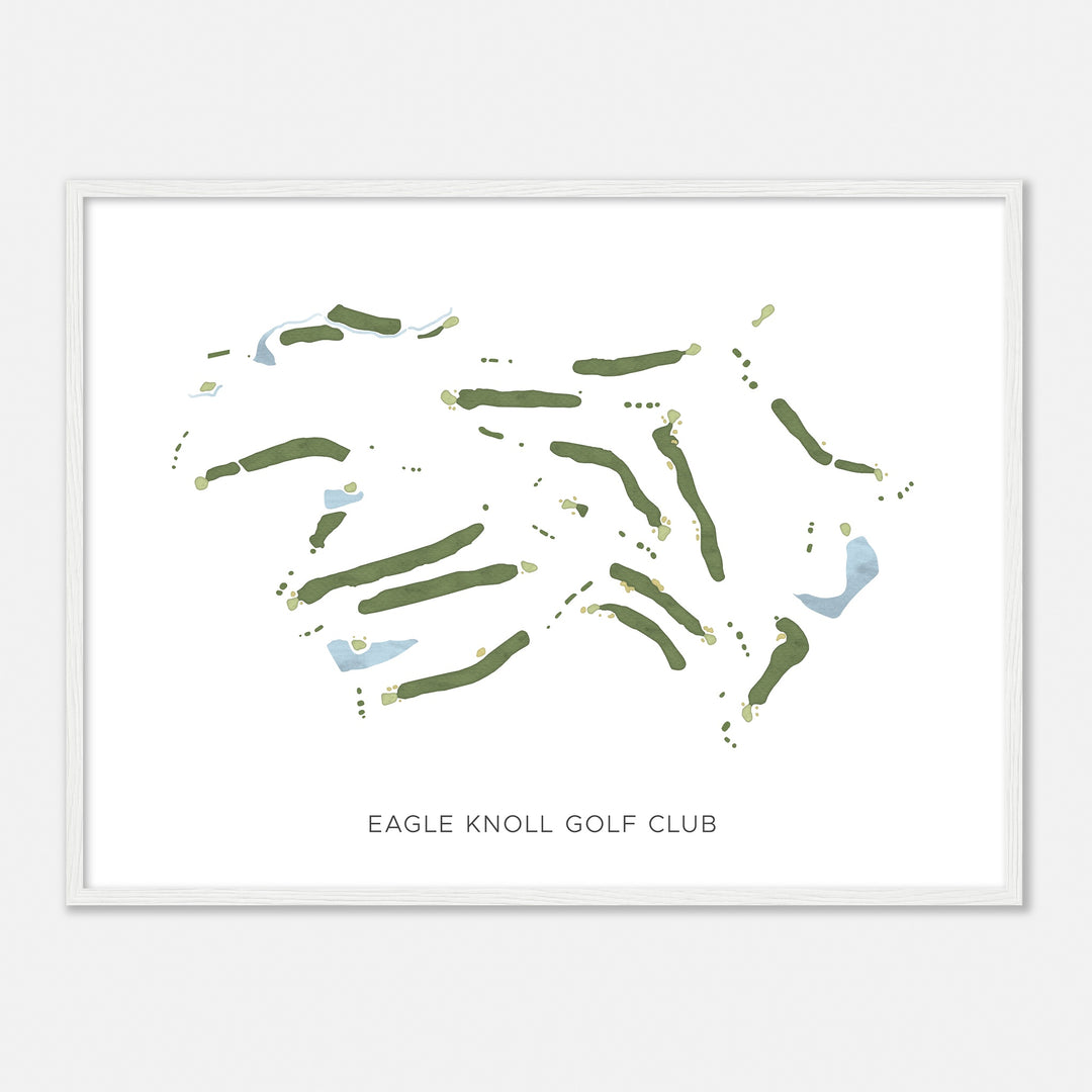 Print of Eagle Knoll Golf Club Modern Map