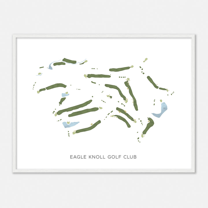 Print of Eagle Knoll Golf Club Modern Map