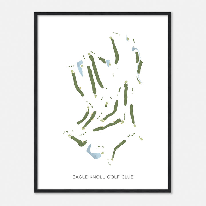 Print of Eagle Knoll Golf Club Modern Map