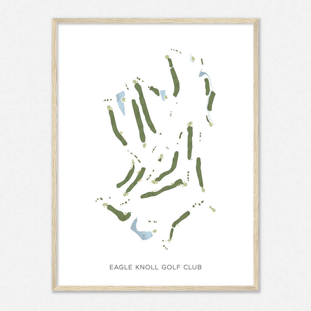 Print of Eagle Knoll Golf Club Modern Map