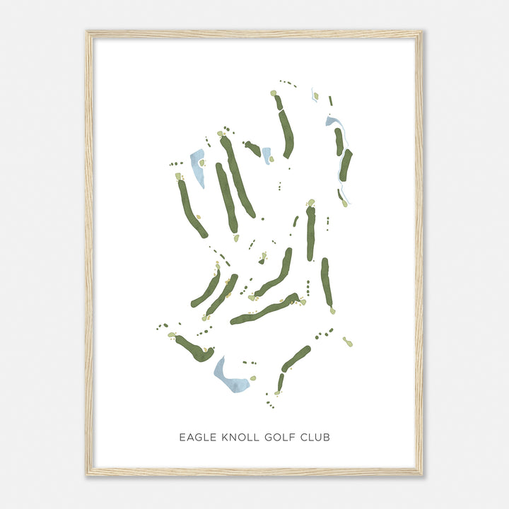 Print of Eagle Knoll Golf Club Modern Map