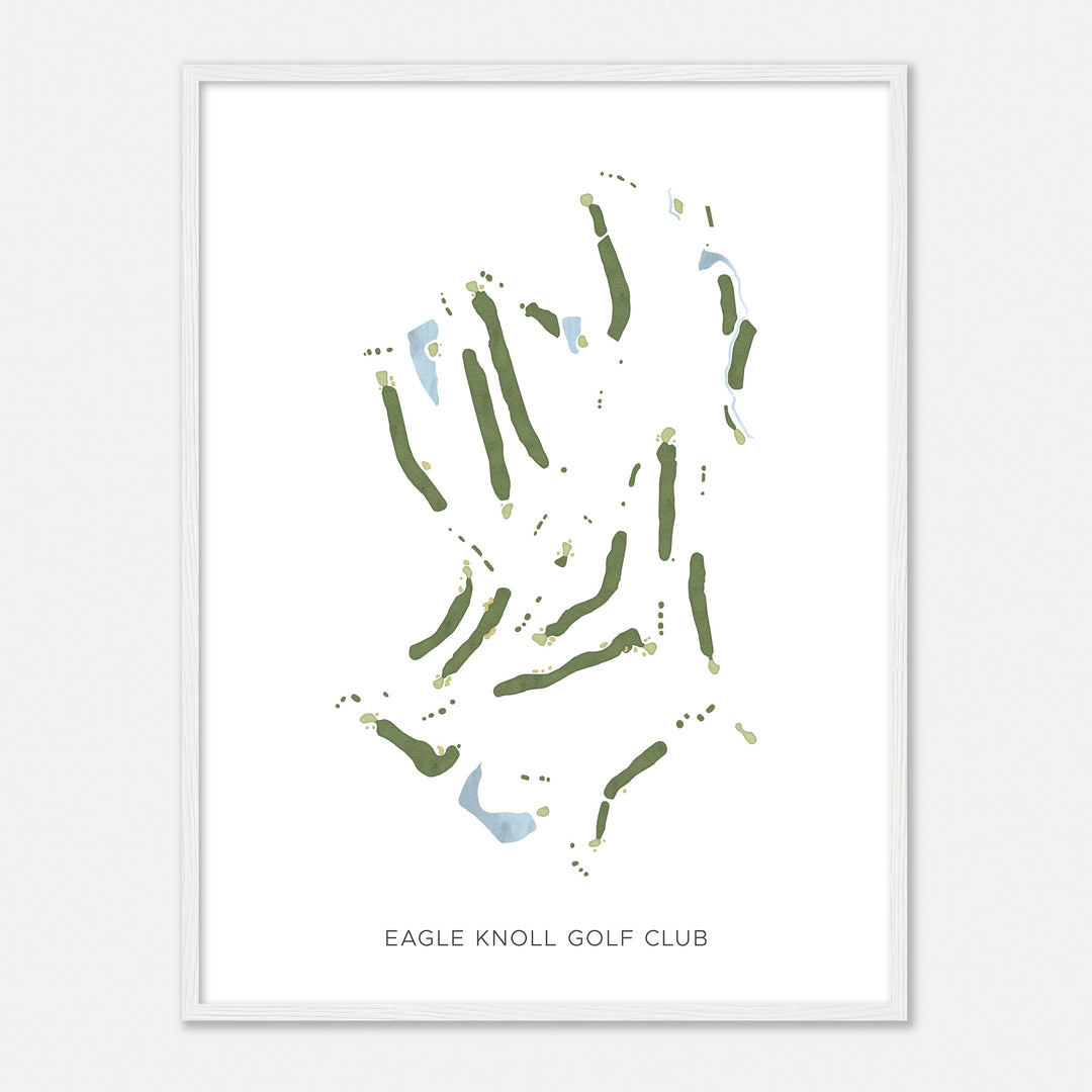 Print of Eagle Knoll Golf Club Modern Map