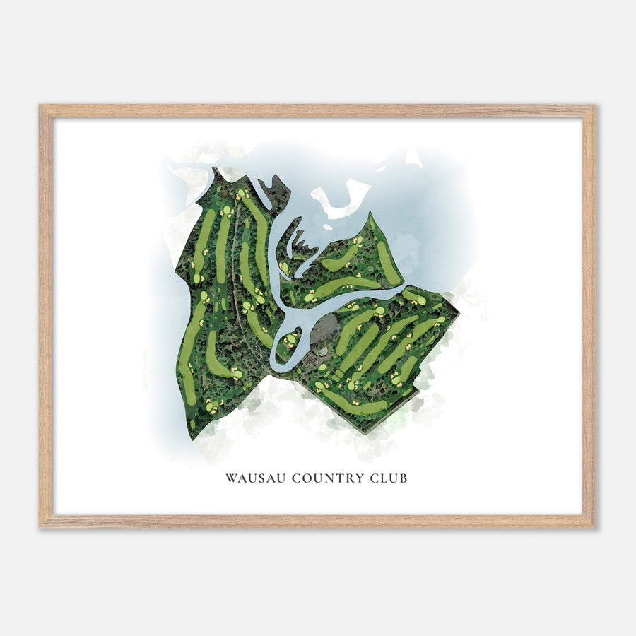 Print of Wausau Country Club Classic Map
