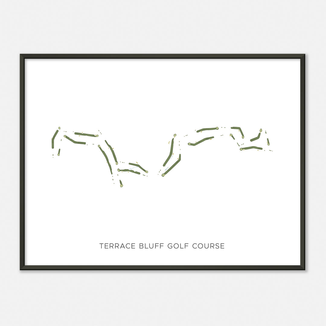 Print of Terrace Bluff Golf Course Modern Map