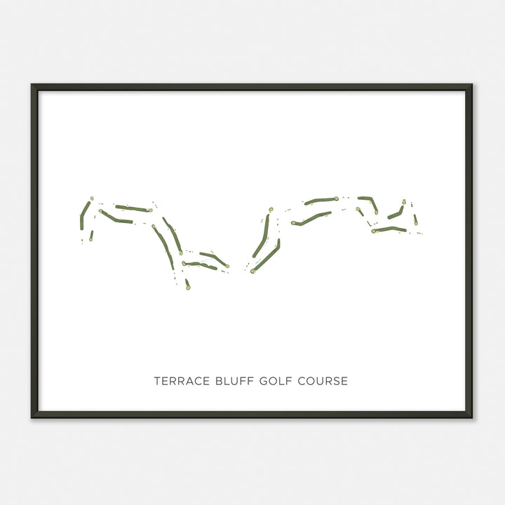 Print of Terrace Bluff Golf Course Modern Map