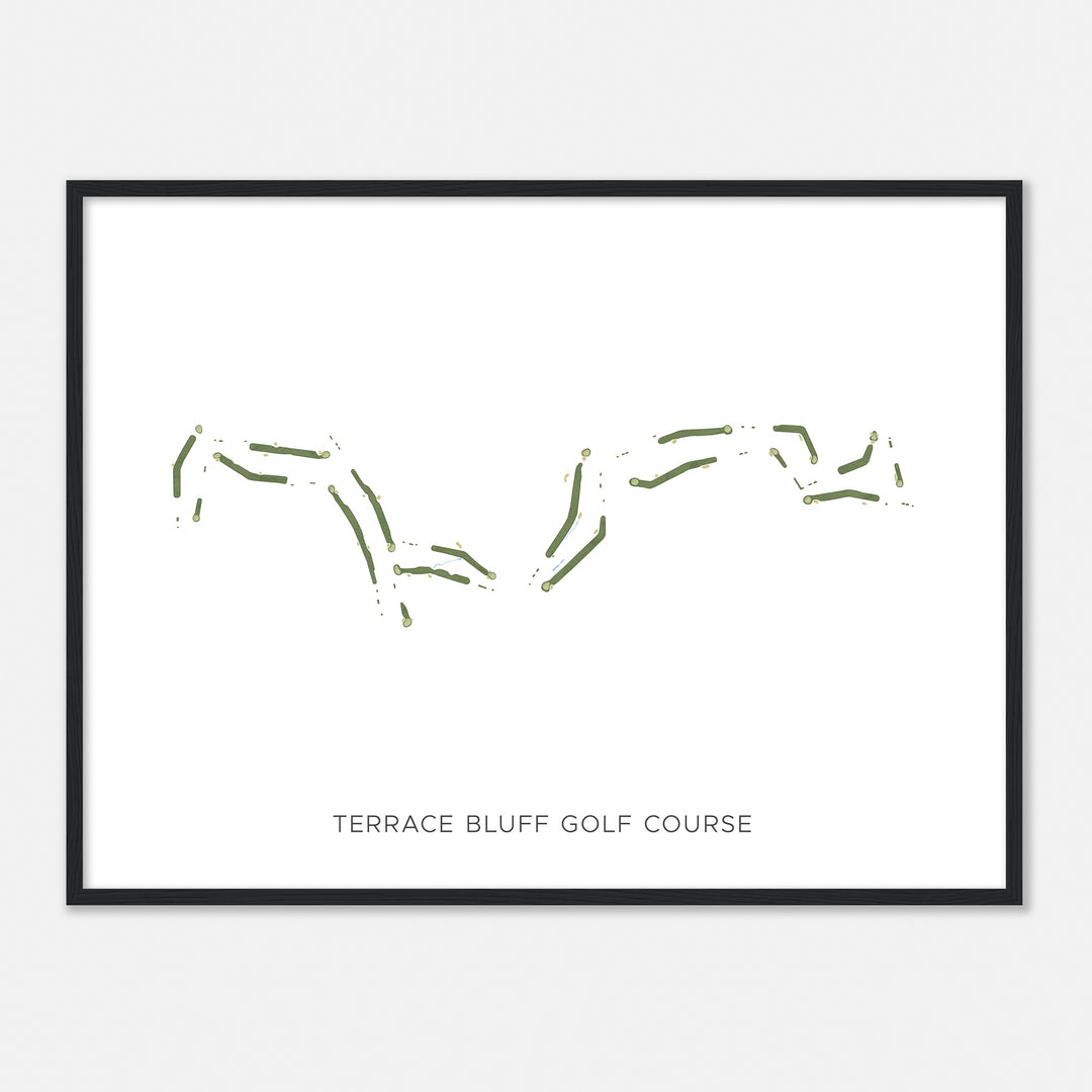 Print of Terrace Bluff Golf Course Modern Map