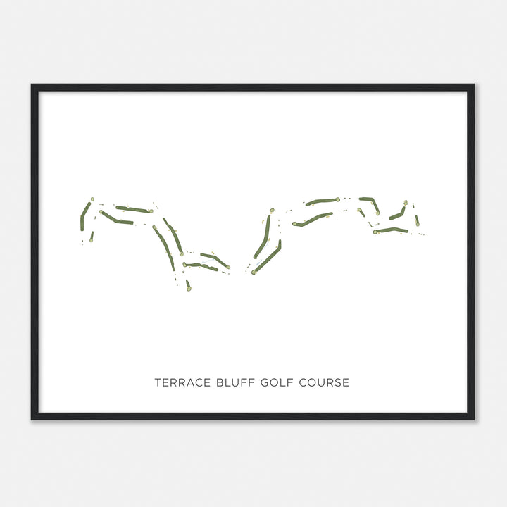 Print of Terrace Bluff Golf Course Modern Map
