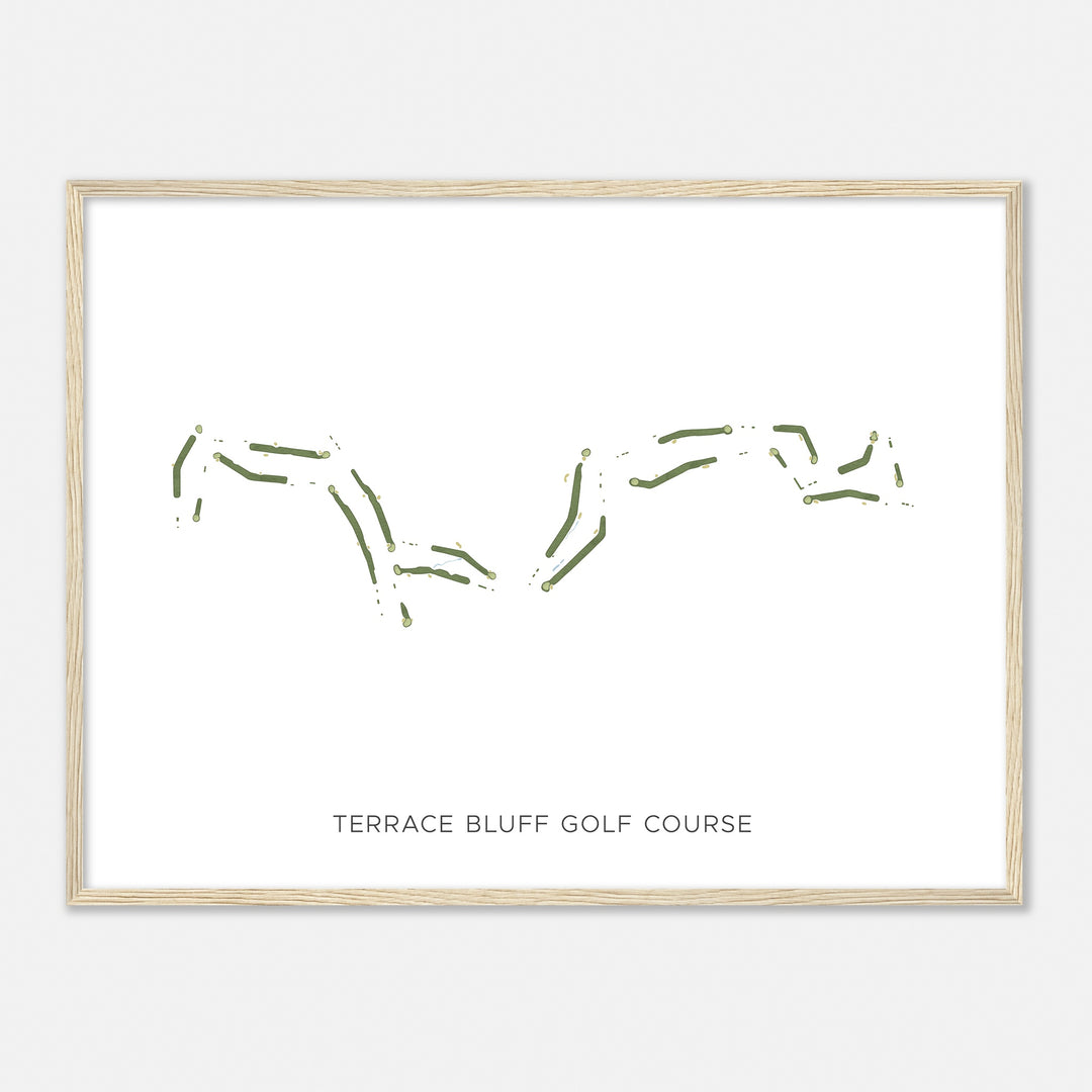 Print of Terrace Bluff Golf Course Modern Map
