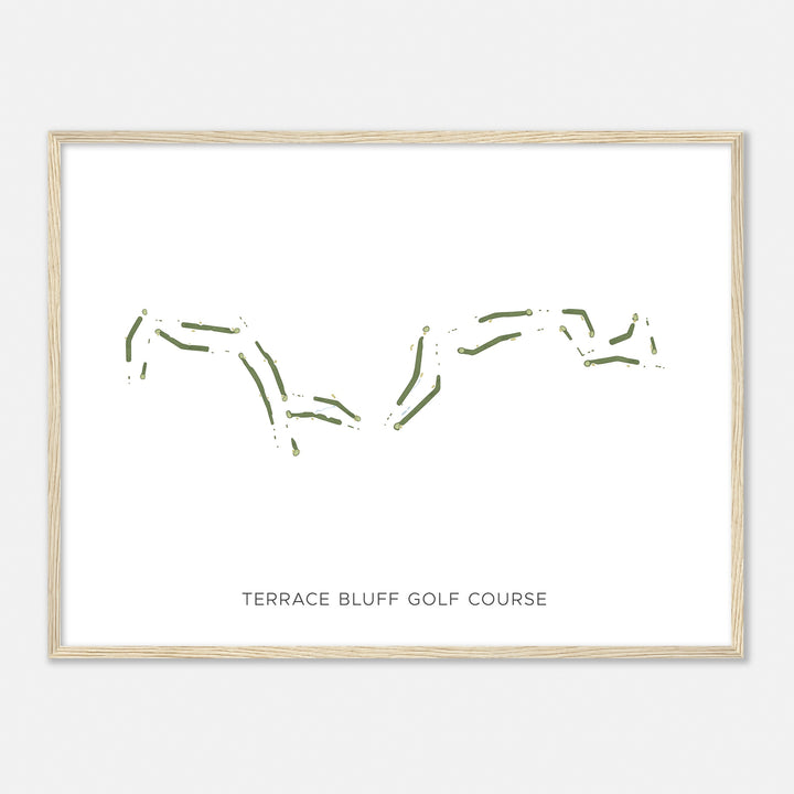 Print of Terrace Bluff Golf Course Modern Map