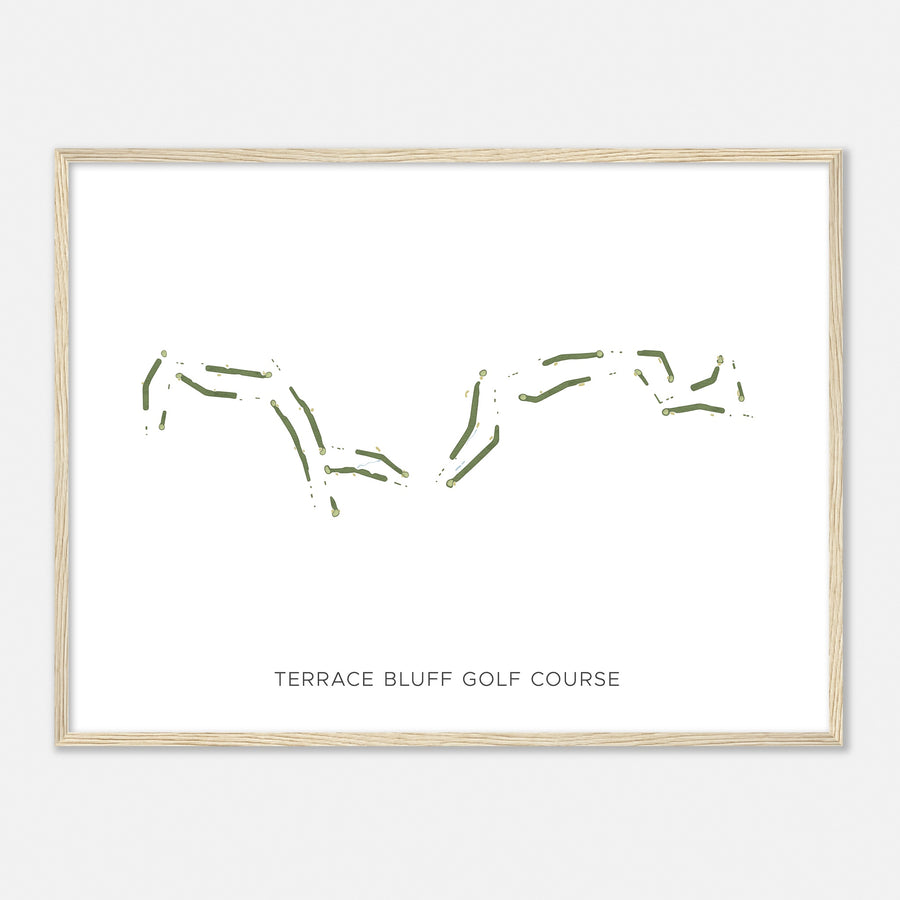 Print of Terrace Bluff Golf Course Modern Map