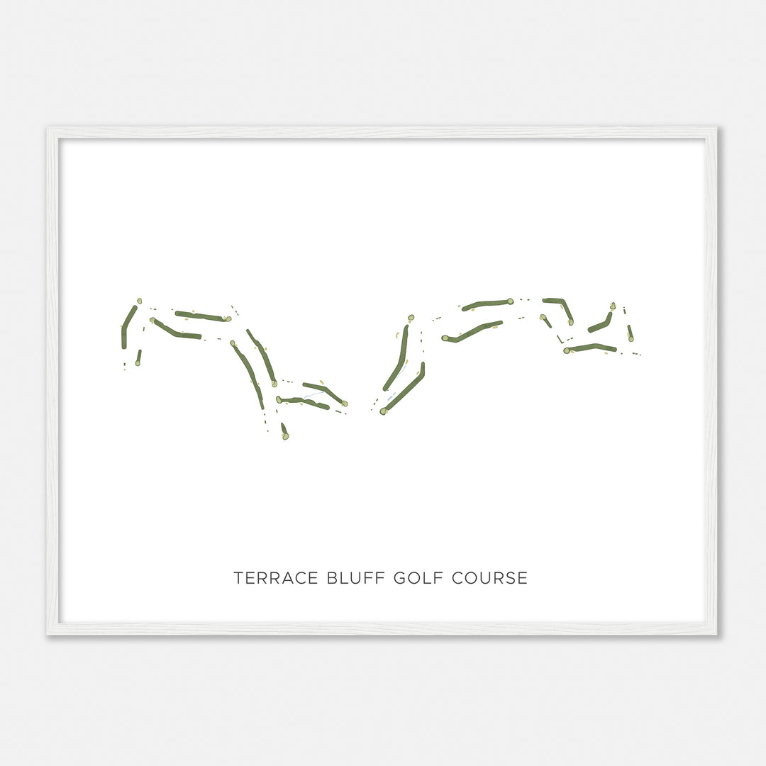 Print of Terrace Bluff Golf Course Modern Map