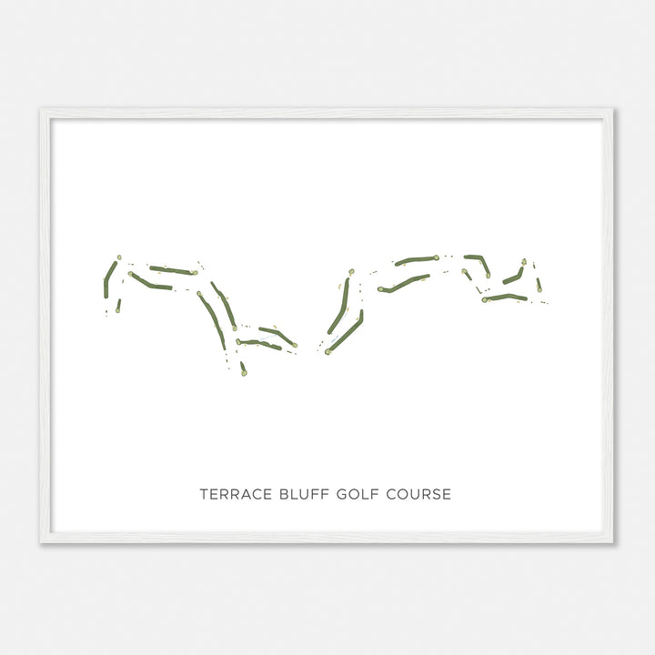 Print of Terrace Bluff Golf Course Modern Map