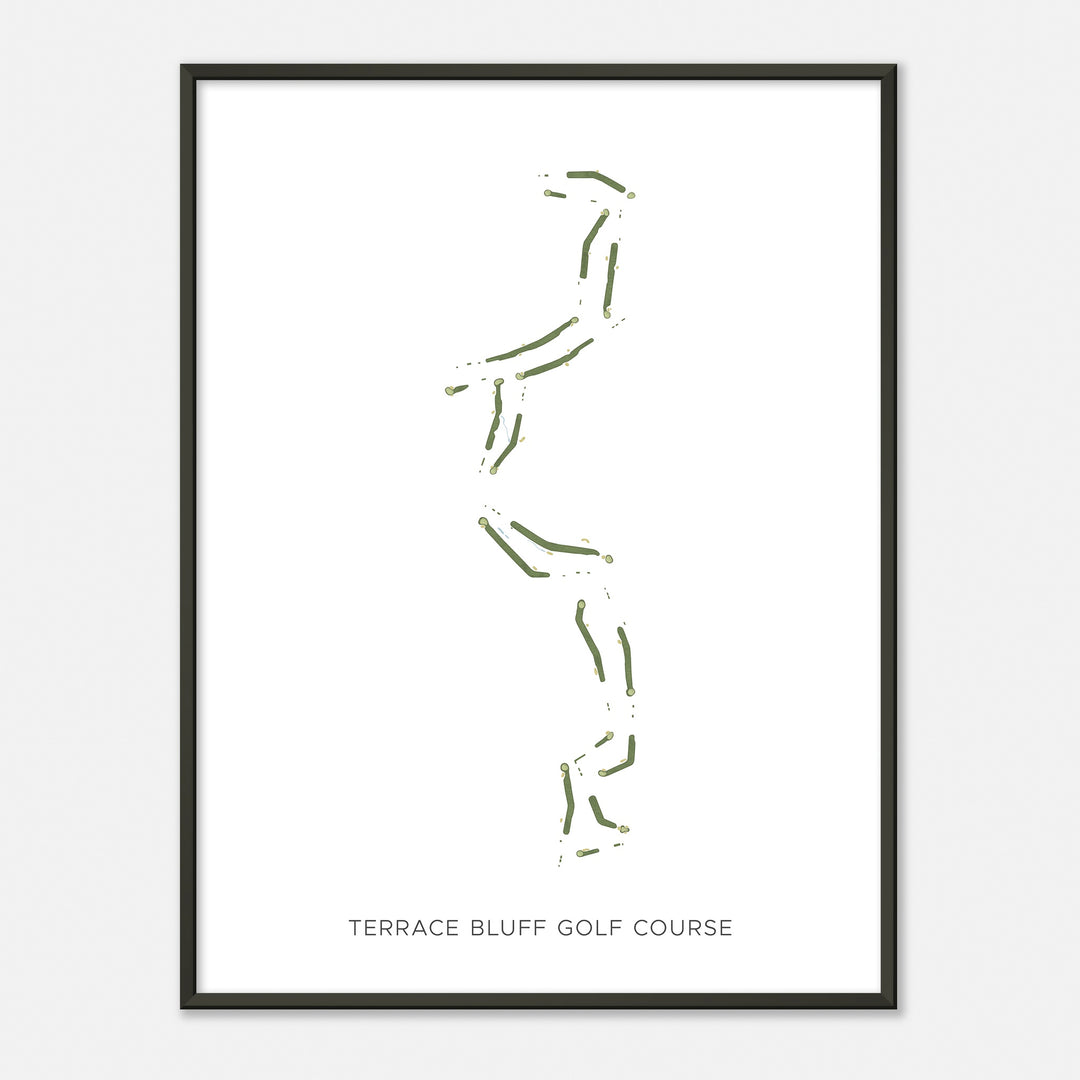 Print of Terrace Bluff Golf Course Modern Map