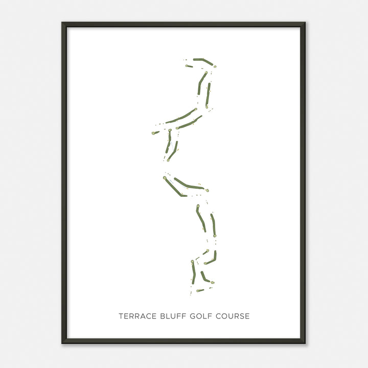 Print of Terrace Bluff Golf Course Modern Map