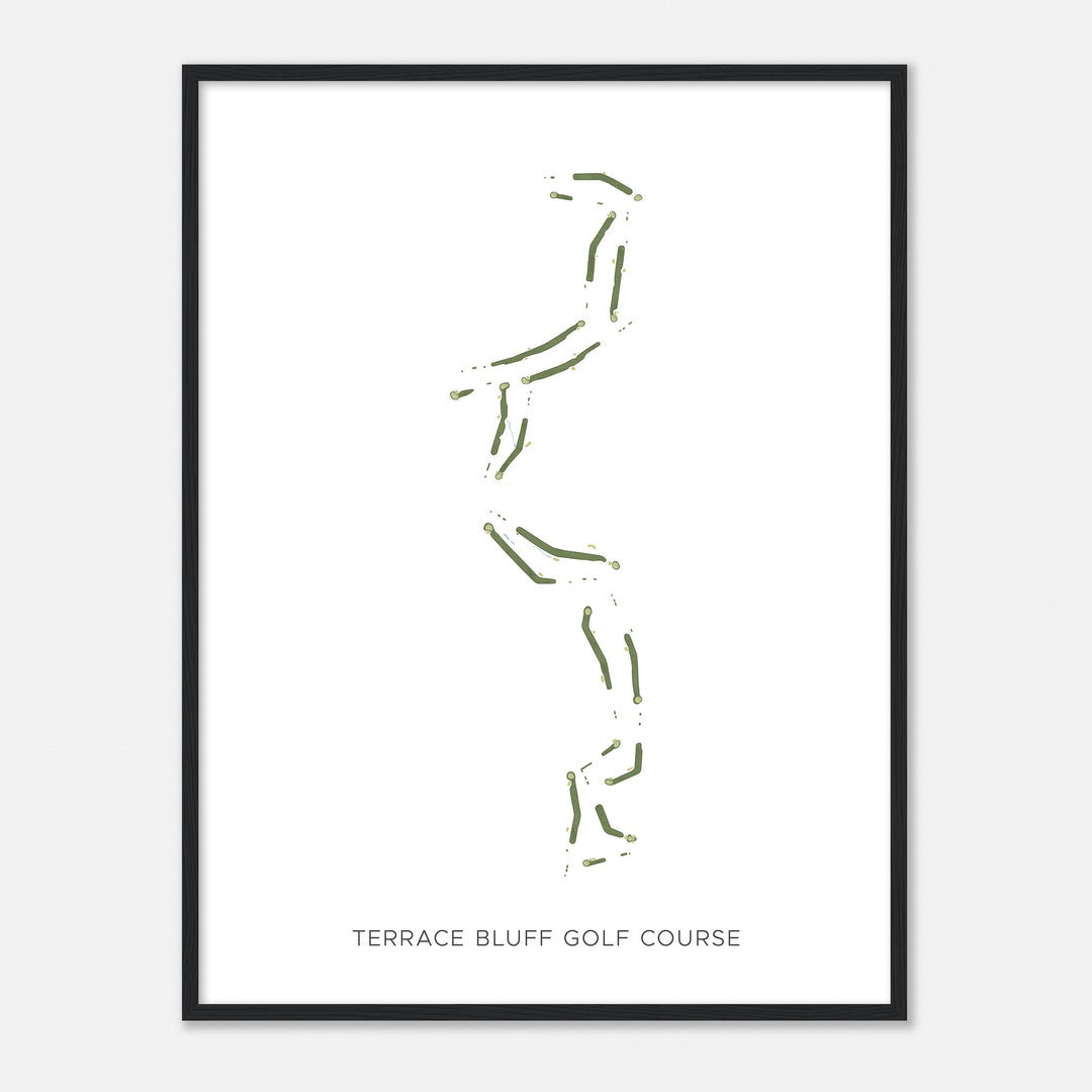 Print of Terrace Bluff Golf Course Modern Map