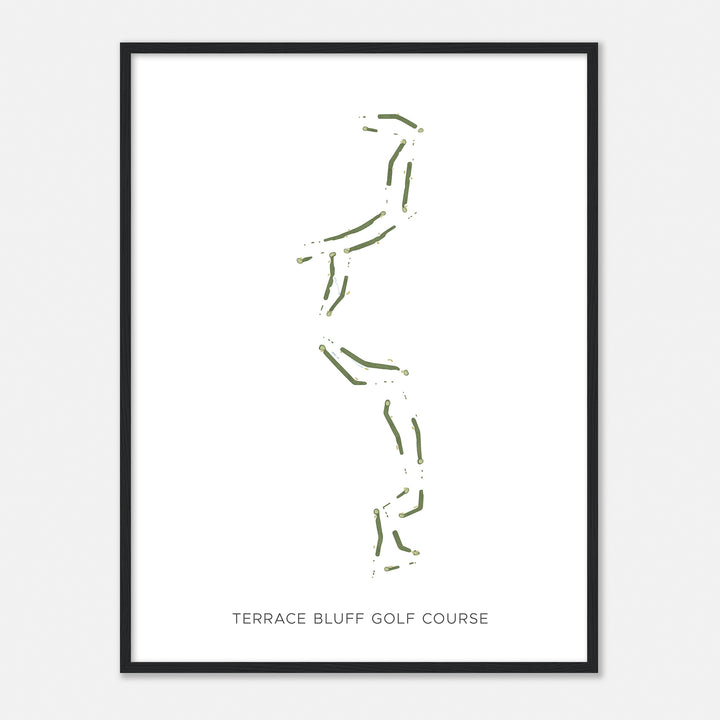 Print of Terrace Bluff Golf Course Modern Map