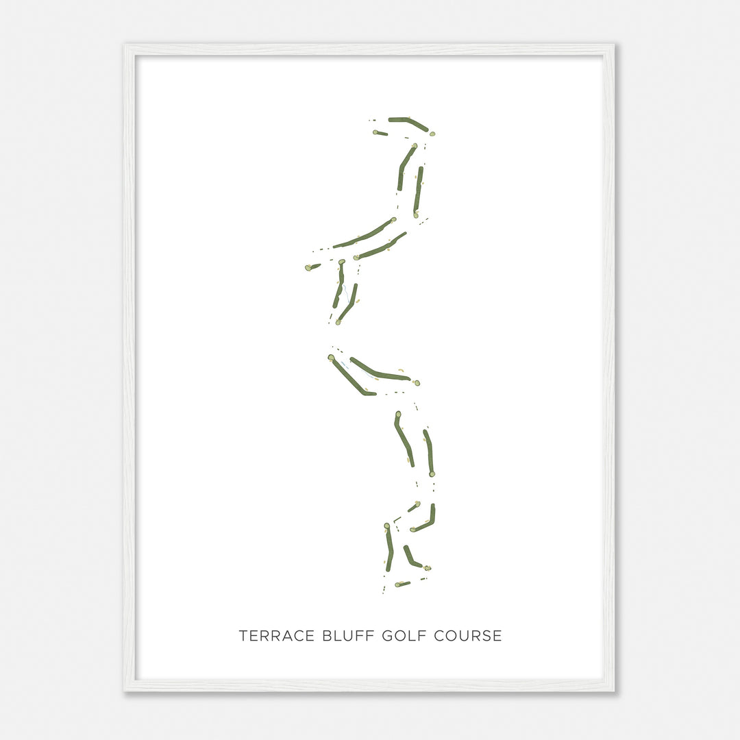 Print of Terrace Bluff Golf Course Modern Map