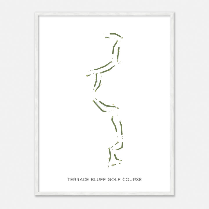 Print of Terrace Bluff Golf Course Modern Map