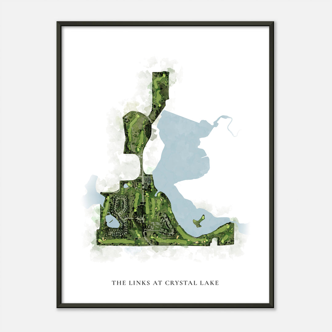 Print of The Links At Crystal Lake Classic Map