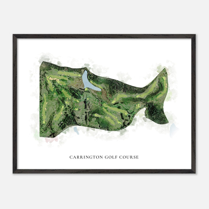 Print of Carrington Golf Course Classic Map