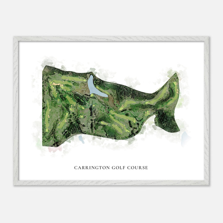 Print of Carrington Golf Course Classic Map