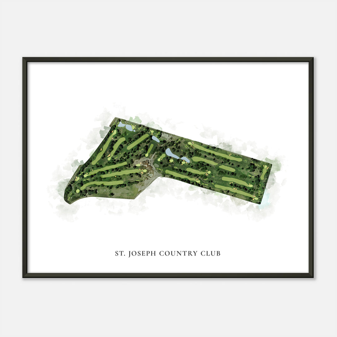 Print of St. Joseph Country Club Classic Map