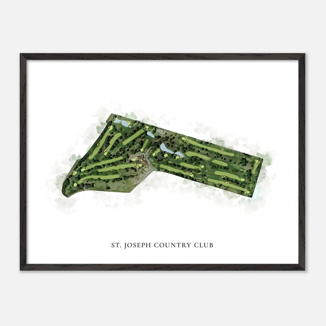 Print of St. Joseph Country Club Classic Map