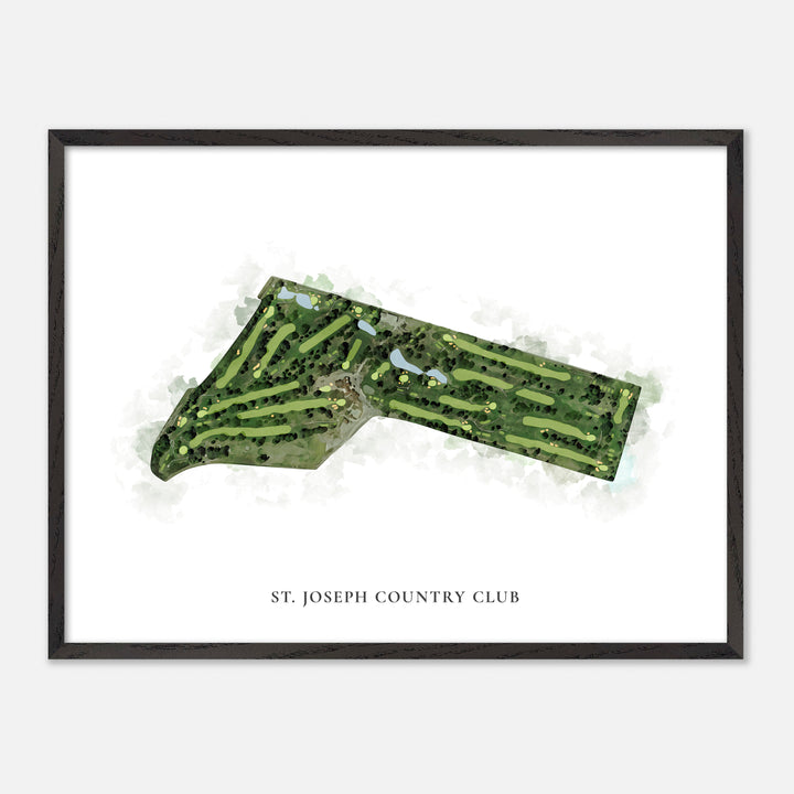 Print of St. Joseph Country Club Classic Map