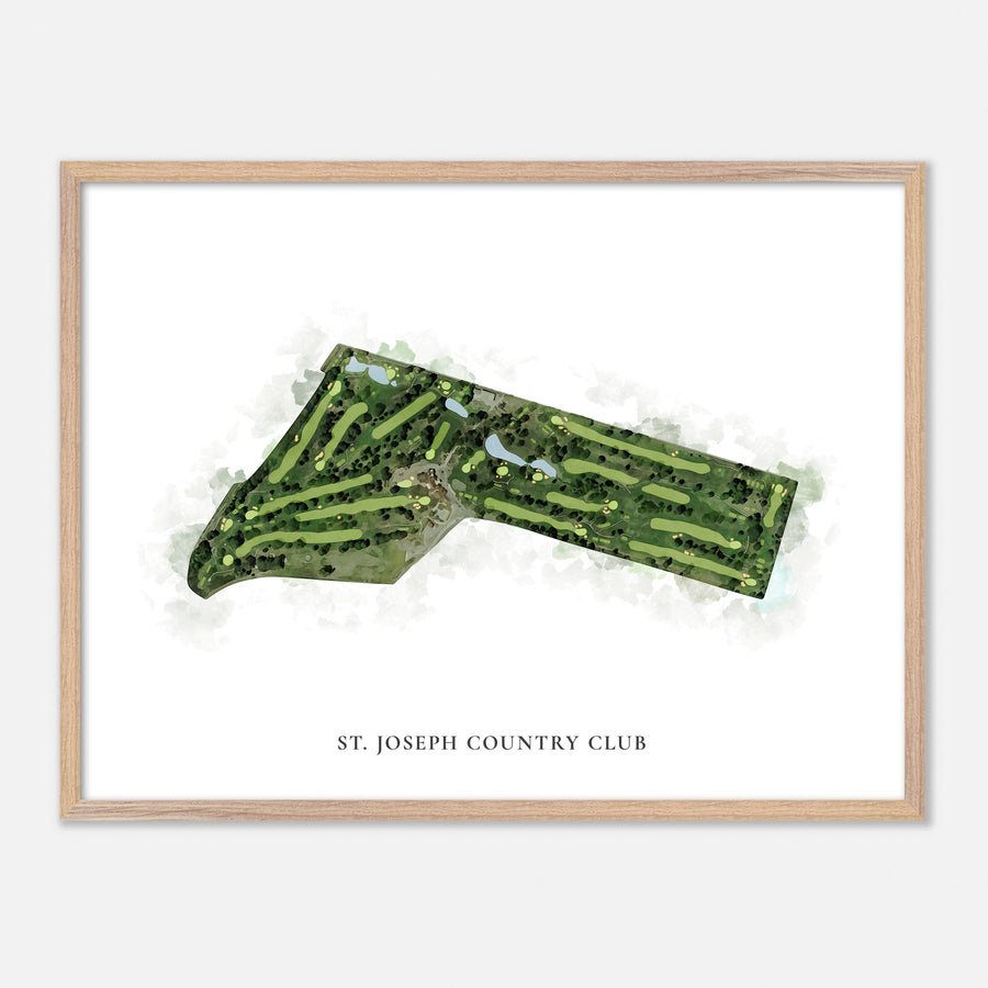 Print of St. Joseph Country Club Classic Map