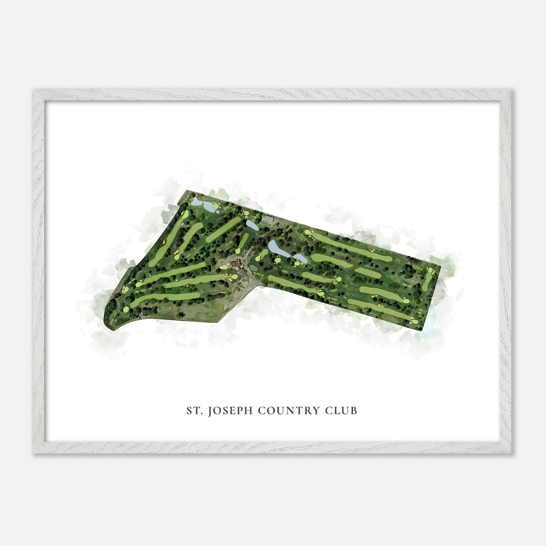 Print of St. Joseph Country Club Classic Map