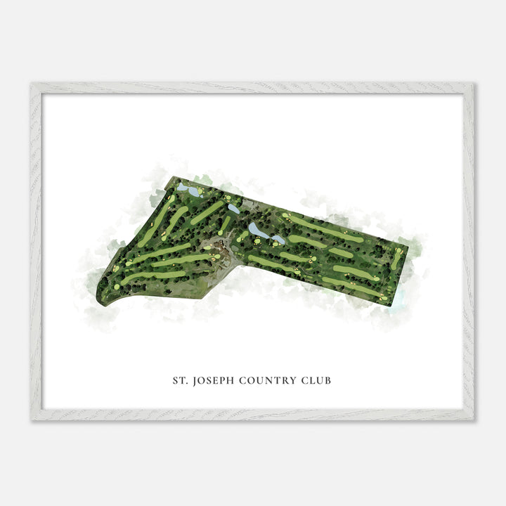 Print of St. Joseph Country Club Classic Map