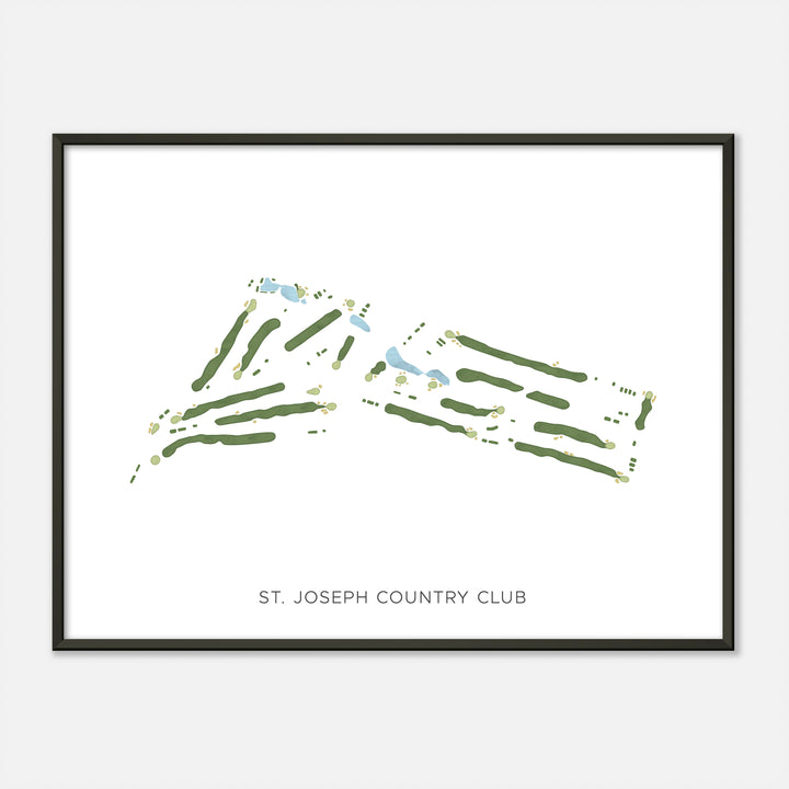 Print of St. Joseph Country Club Modern Map