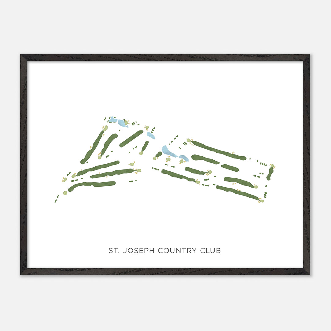 Print of St. Joseph Country Club Modern Map