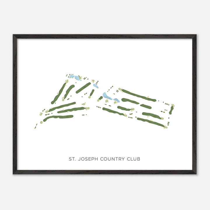 Print of St. Joseph Country Club Modern Map