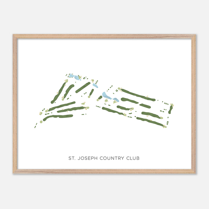 Print of St. Joseph Country Club Modern Map