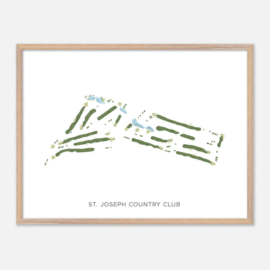 Print of St. Joseph Country Club Modern Map