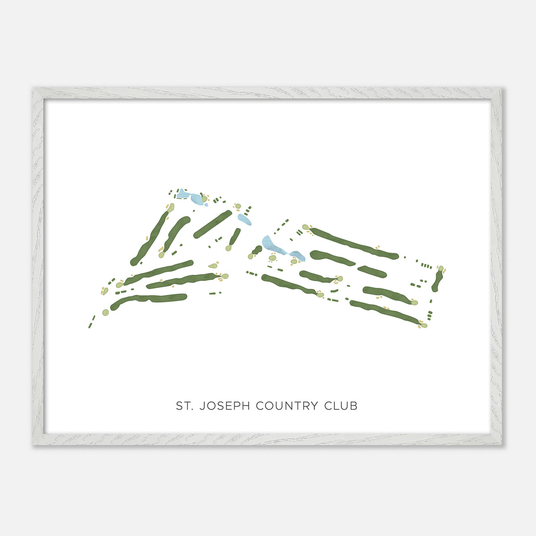 Print of St. Joseph Country Club Modern Map