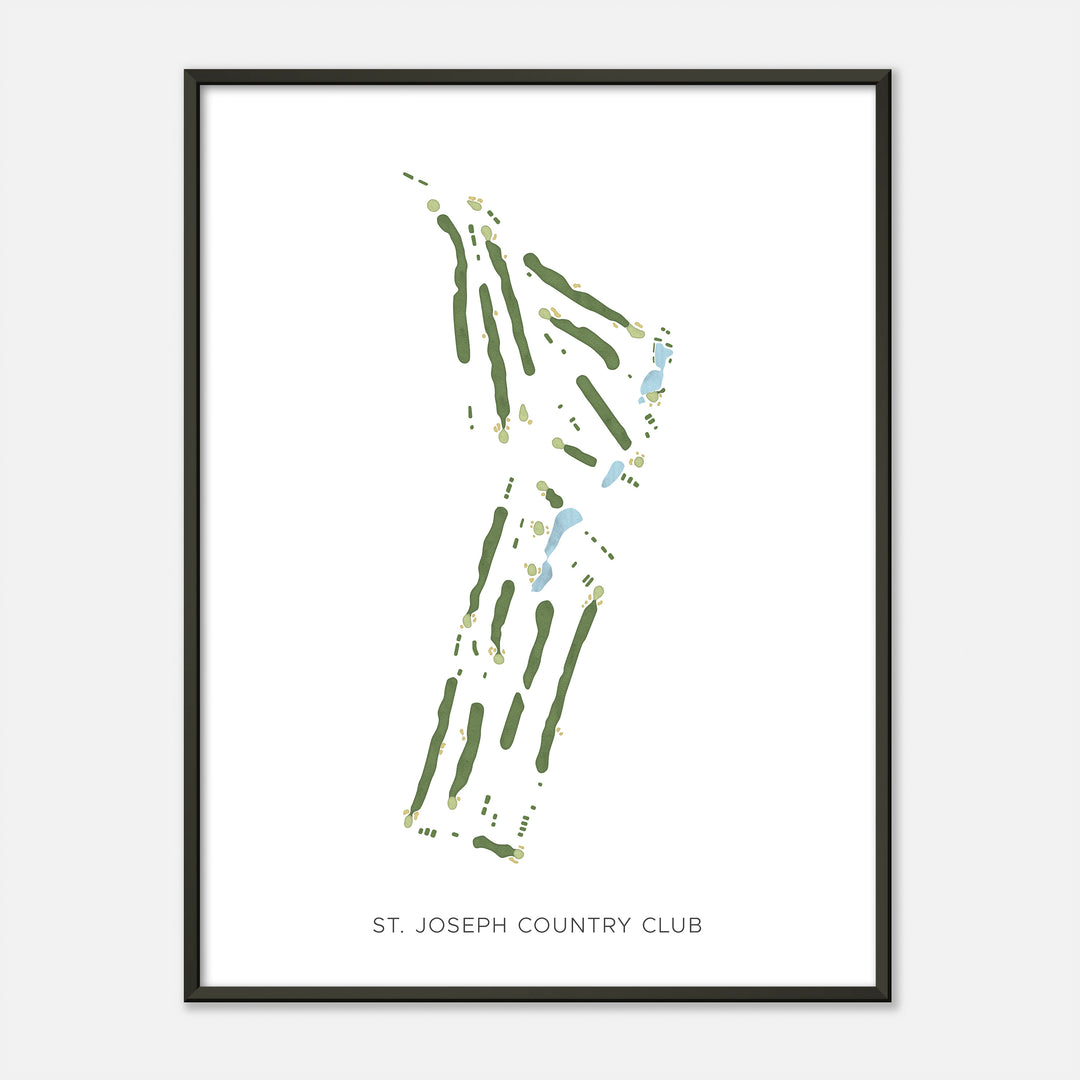 Print of St. Joseph Country Club Modern Map