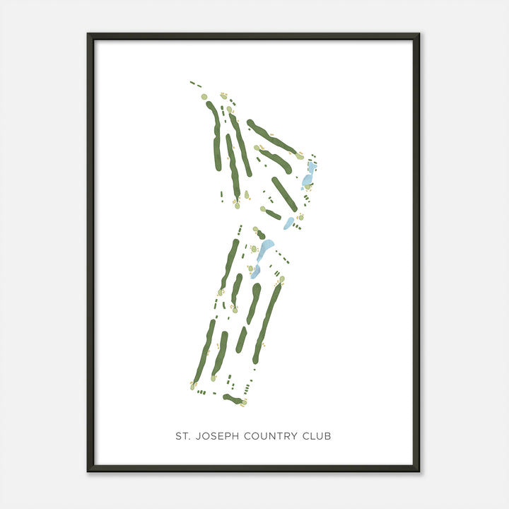 Print of St. Joseph Country Club Modern Map