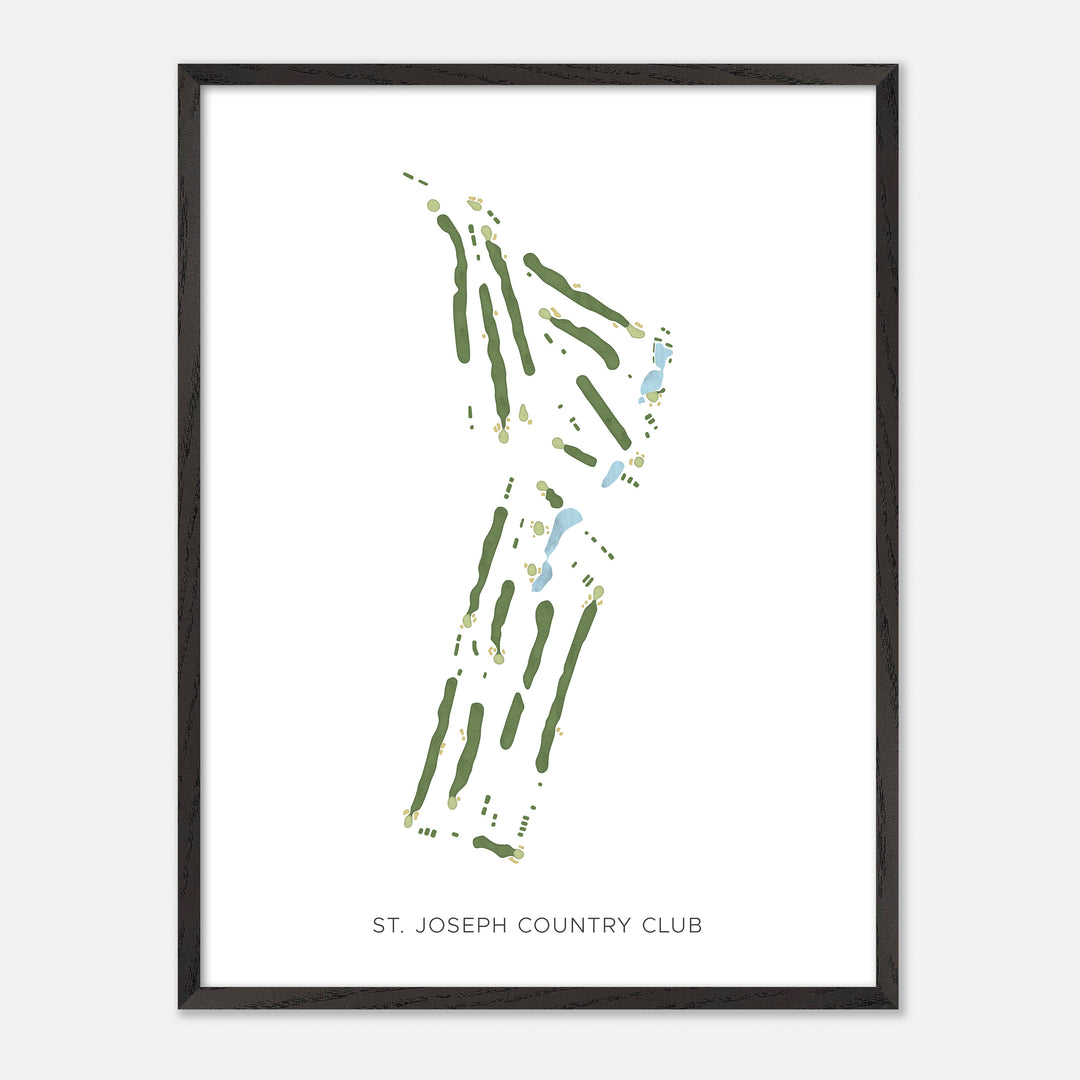 Print of St. Joseph Country Club Modern Map