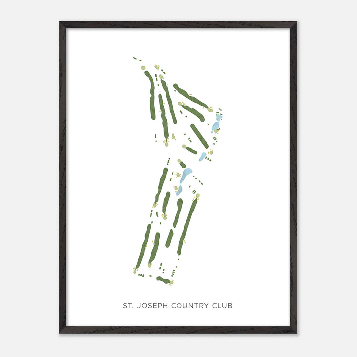 Print of St. Joseph Country Club Modern Map