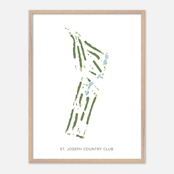 Print of St. Joseph Country Club Modern Map